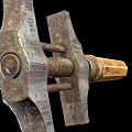 Heavy Duty Hardware Clamp With Wooden Handle And Metal Screw Mechanism