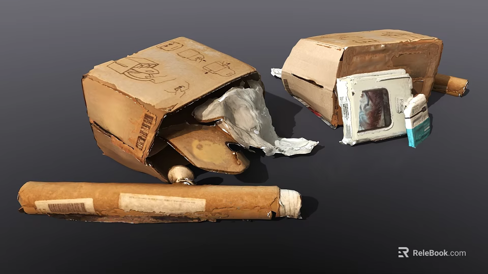 Modern Open Concept Kitchen Interior With Island Counter And Appliances 3d model