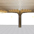 Modern Column Round Column Public Column 3d model