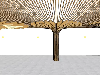 Modern Column Round Column Public Column 3d model