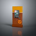 Mounted Emergency First Aid Kit With Yellow Panel Red Cross And Prohibition Sign