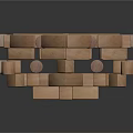 Modern Building Block Square House Square House Pixel House Building Block House 3d model