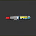 Colorful Cartoon Pattern Marker Pen With Red Cap And White Body For Writing