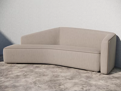 modern cloth sofa shaped sofa leisure sofa 3d model