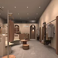 Lala Clothing Store Stylish Apparel Display With Mannequins And Window Showcase