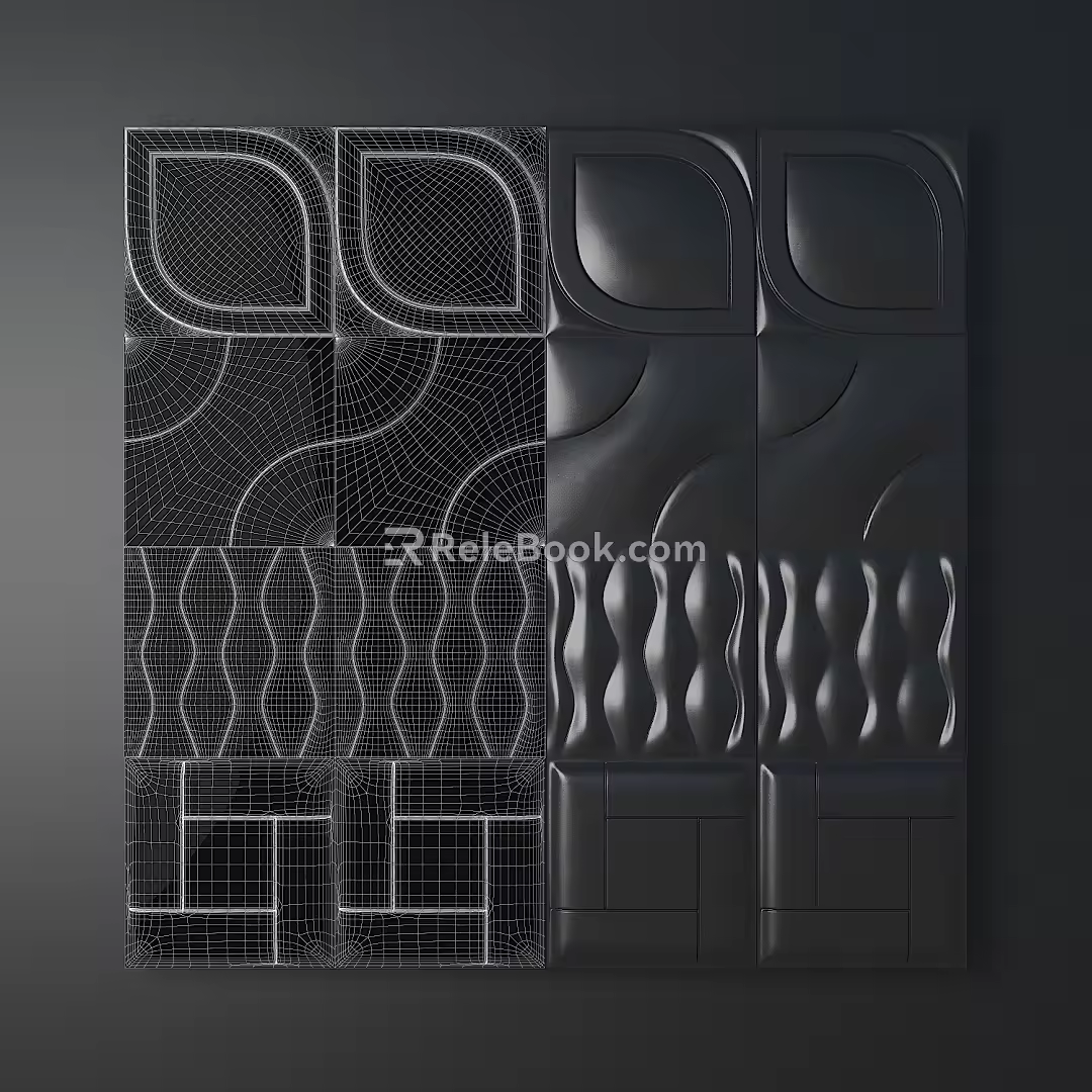 Modern soft bag 3d model