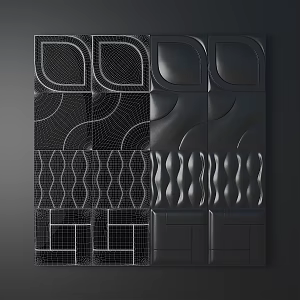 Modern soft bag 3d model
