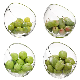 Modern fruit plate 3d model
