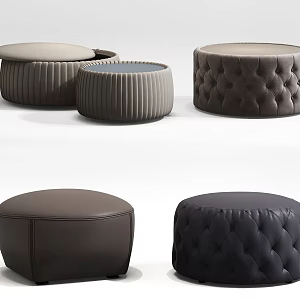 Modern stool combination 3d model