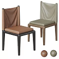 Modern Dining Chairs With Leather And Fabric Seats And Wooden Frames