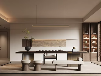 New Chinese Style Song Style Tea Room Study 3d model