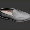 Stylish Navy Blue Suede Loafer Shoes With Brown Sole And Comfortable Lining