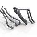 High Quality Black Metal Bending Parts For Mechanical Equipment Components