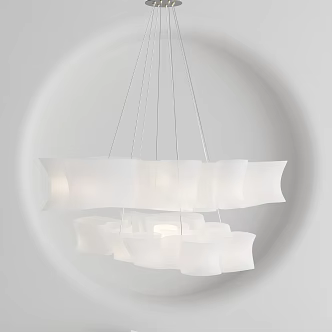 Modern chandelier 3d model