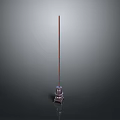 Industrial Slender Metal Pole Structure With Stable Base And Vertical Support Design