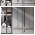 Modern wardrobe 3d model