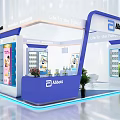 Alibaba Exhibition Booth With Modern Design Display Cabinets And Product Showcases