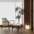 Modern Single Chair Single Chair Leisure Chair Single Sand Recliner Chair Stool Dining Table and Chair Desk and Chair Lazy Sofa Multi-Person Sofa Floor Lamp 3d model