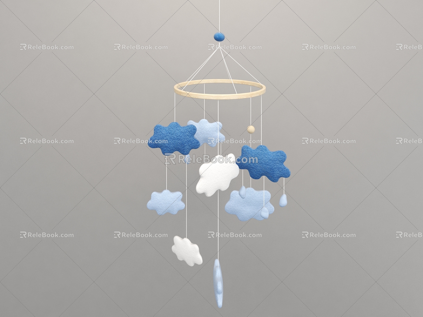 Modern Chandelier Baby Room Chandelier 3d model