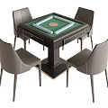 Modern Mahjong Table and Chair Mahjong Table Chess and Card Table 3d model