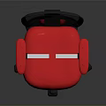 Ergonomic Office Chair With Mesh Backrest Red Seat Armrests And Wheeled Base