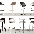 Modern Bar Chair Bar Stool High Stool 3d model