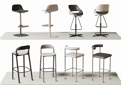 Modern Bar Chair Bar Stool High Stool 3d model