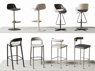 Modern Bar Chair Bar Stool High Stool 3d model