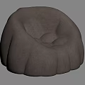 Modern Single Sofa Lazy Sofa 3d model