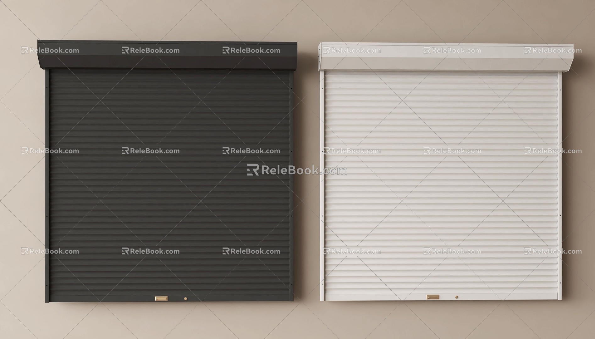 Modern roller gate Hidden roller gate Warehouse roller gate Rolling shutter door 3d model