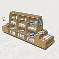 Wooden Display Shelf With Multi Tiered Design For Plates Books And Boxes