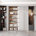 Modern Bookcase Decorative Cabinet 3d model