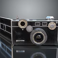 Vintage Film Camera With Classic Design And Manual Control Knobs 3d model