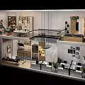 Modern Office Interior Design With Open Layout Desks Lounge Chairs Plants And Pendant Lights