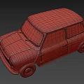 Vintage Green Small Car With Classic Design And Retro Exterior Features