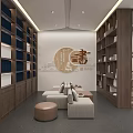 New Chinese Library 3d model