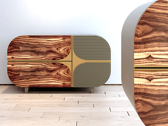 Modern Side Cabinet Simple Side Cabinet 3d model