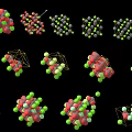 Atomic structure of modern calcite 3d model