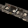 Modern Furniture Store Showroom With Multiple Beds Display And Interior Layout