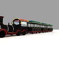 Sightseeing Small Train Travel Small Train Small Train Cartoon Small Train 3d model