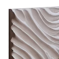 Light Colored Decorative Wall Panel With Modern Wavy Textured Surface Design 3d model