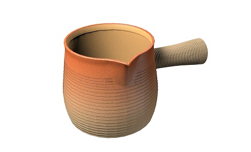 ceramic pot milk pot tea 3d model