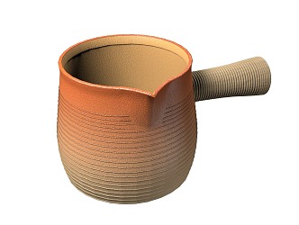 ceramic pot milk pot tea 3d model