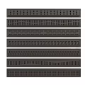 Various Black Grille Patterns With Different Designs For Vent Covers 3d model