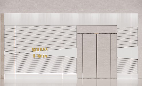 Tooling linear light background wall 3d model