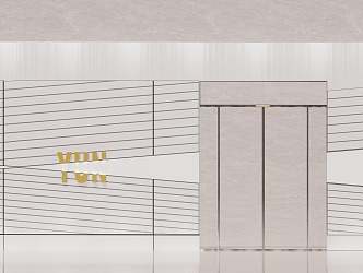 Tooling linear light background wall 3d model