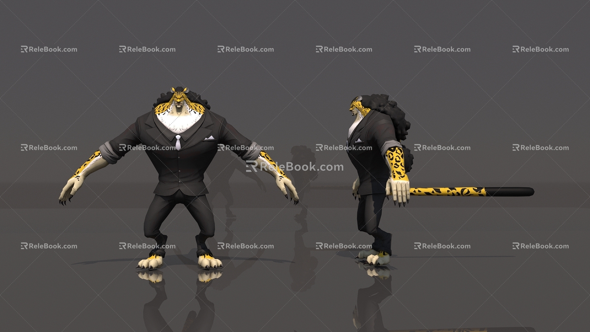 One Piece Rob Ludge Leopard Form CP9 World Government 3d model