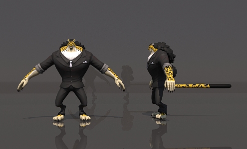 One Piece Rob Ludge Leopard Form CP9 World Government 3d model