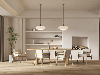 Quiet Restaurant Home Restaurant 3d model