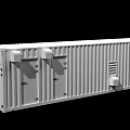 High Quality White Containerized Industrial Equipment With Ventilation Vents And Access Doors